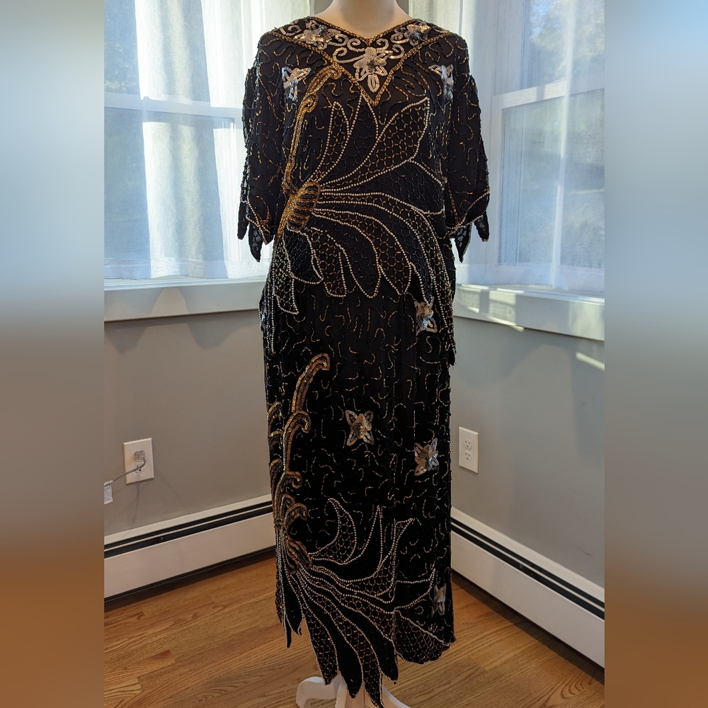 Vintage late 80s/early 90s 2-Piece Beaded Set